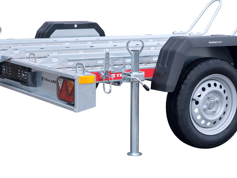Temared Motorradtransporter Typ MOTO, 750 kg, mit Stützen, ungebremst