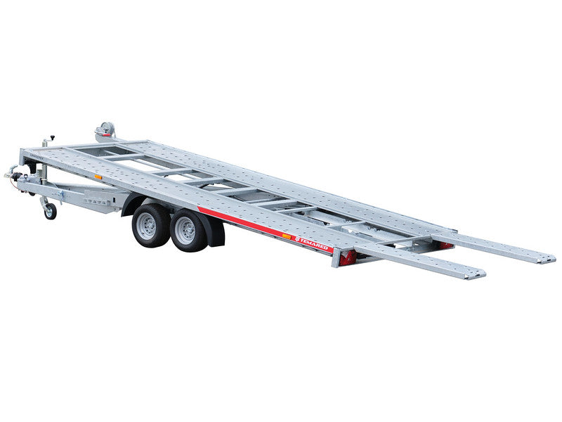 Anhänger für PKW -  Meier Anhänger Sursee Temared Fahrzeugtransportanhänger Typ CARKEEPER NEW, ankippbar mit Auffahrrampen und Standschienen