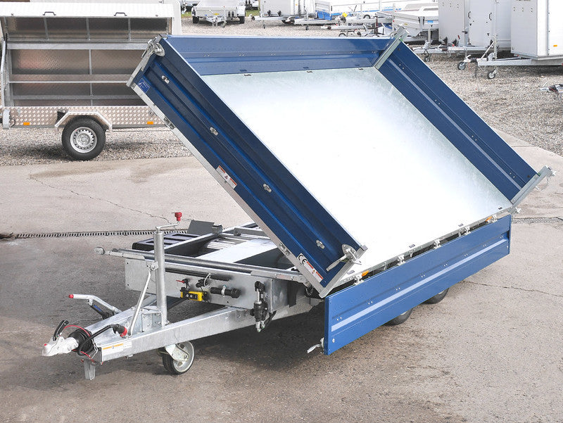 Humbaur Dreiseitenkipper Typ HTK, 2000 bis 3500 kg, Bordwände aus Alu - Meier Anhänger AG