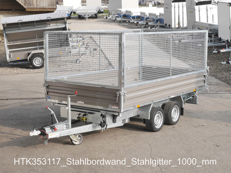 Humbaur Dreiseitenkipper Typ HTK, 2000 bis 3500 kg, Bordwände aus Alu - Meier Anhänger AG