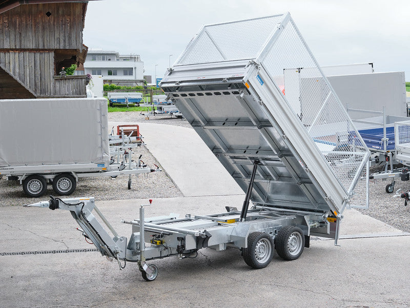 Humbaur Dreiseitenkipper Typ HTK, 2000 bis 3500 kg, Bordwände aus Alu - Meier Anhänger AG